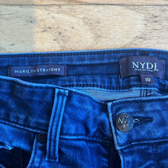 NYDJ Marilyn Straight Lift and Tuck Blue Jeans Mid-Rise - Women’s 10 - Picture 4 of 17